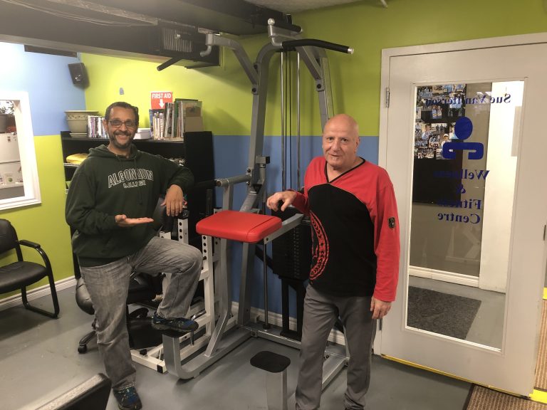 Christopher and Larry proudly present the new assisted pull-up machine